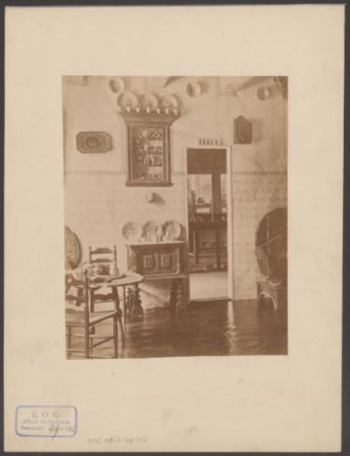 Interior of the Hindeloopen room during the Historical Exhibition of Friesland in Leeuwarden