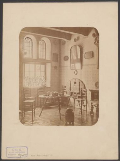 Interior of the Hindeloopen room during the Historical Exhibition of Friesland in Leeuwarden