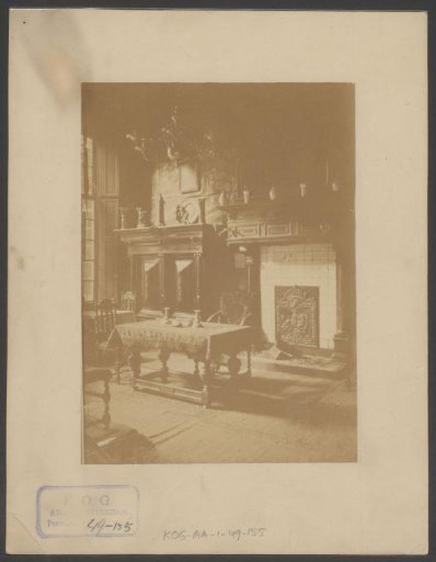 Interior with objects from the Royal Society of Antiquities
