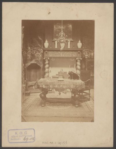 Interior with objects from the Royal Society of Antiquities