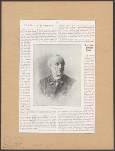 Portrait of Jan Willem Reinier Tilanus