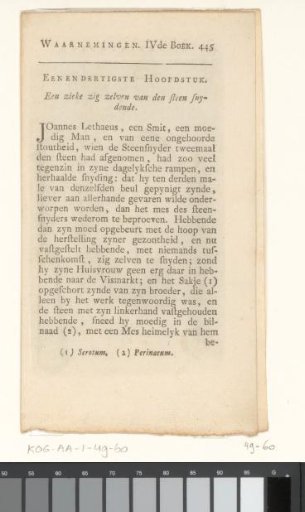 Description of the autolithography by Jan de Dood