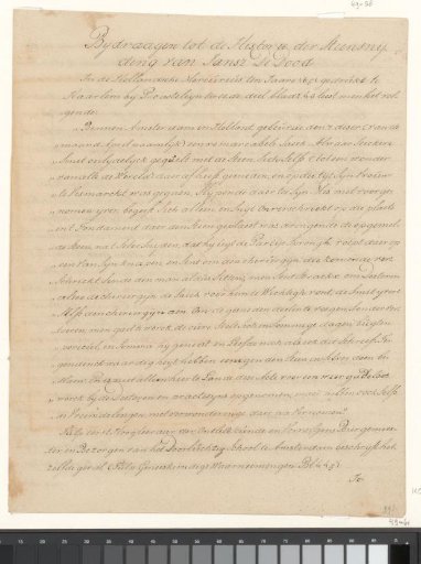 Notes concerning the stone engraving by Jan de Dood and his historiography