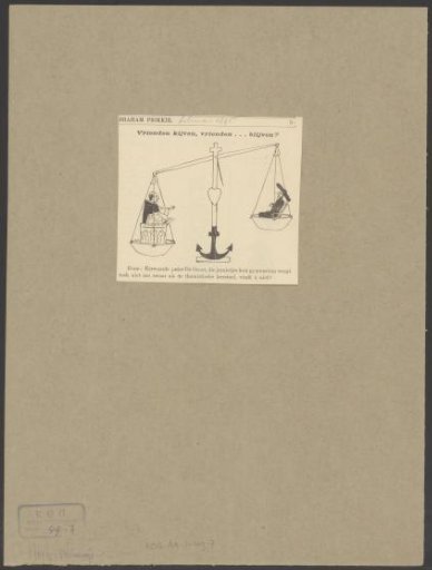Abraham Prikkie in a scale of faith, hope, and love with Johannes Theodorus Petrus (Jan) de Groot