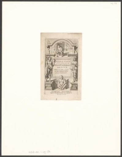 Title page of Observationes Medicae, 1739