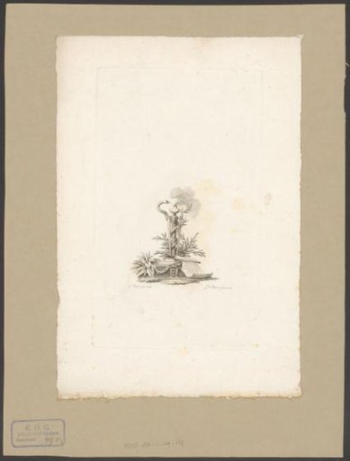 Allegorical representation with a snake, smoking pot and map of Amsterdam