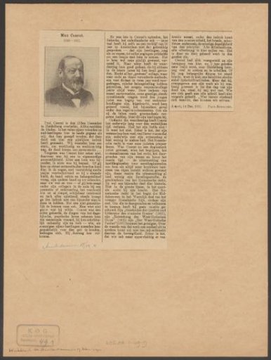 Portrait of Max Joseph Adolph Conrat