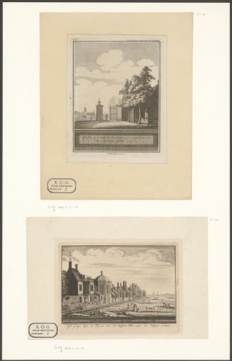 View of the rear of buildings on the Weesperzijde