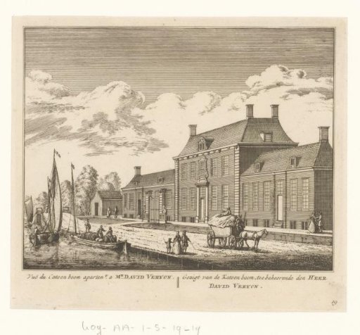 View of the calico printing works of David Veryon on the Weesperzijde