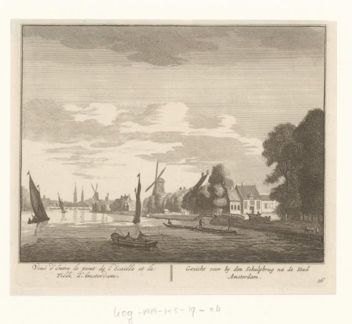 View of the Amstel and Amsterdam from the Schulpbrug