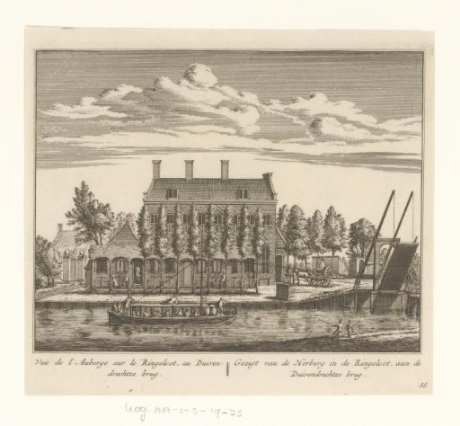 View of an inn on the Amstel