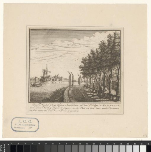 View of the Amstel at the inn Het Moolentje