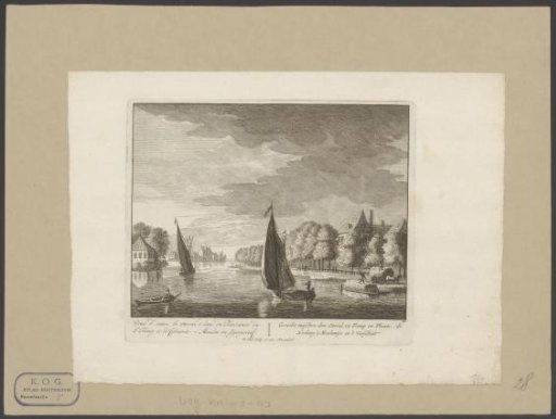 View of the Amstel at the Moolentje Inn and Trompenburg Farm