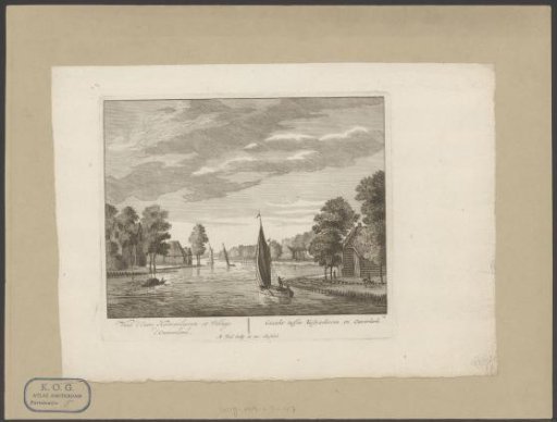 View of the Amstel between the Kostverloren Farm and Ouderkerk aan de Amstel