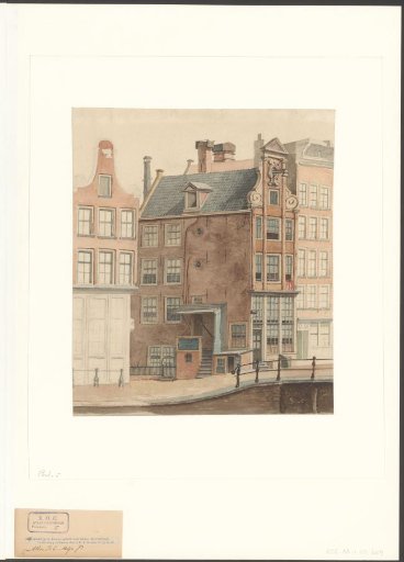 View of the Brouwersgracht, corner of Binnen Brouwersstraat