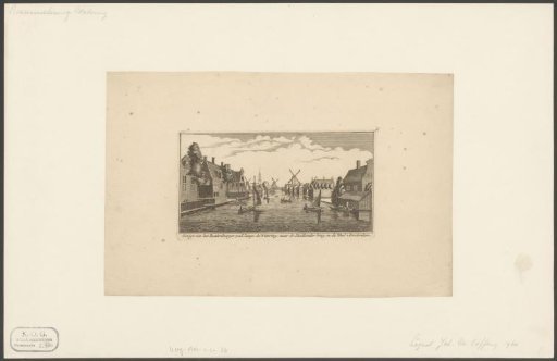 View of Amsterdam from the wetering at the Rustenburgerpad