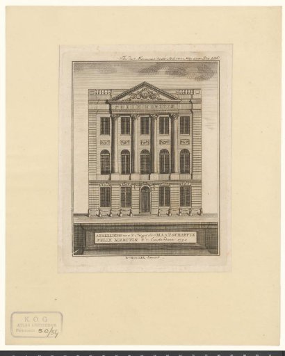 Facade of the Felix Meritis building in Amsterdam