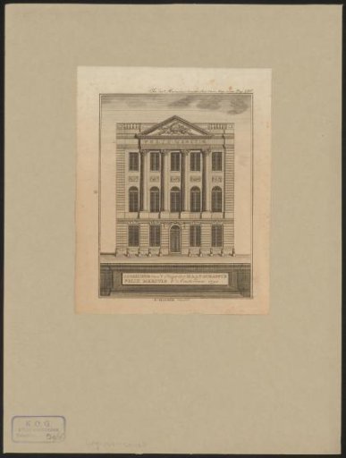 Facade of the Felix Meritis building in Amsterdam