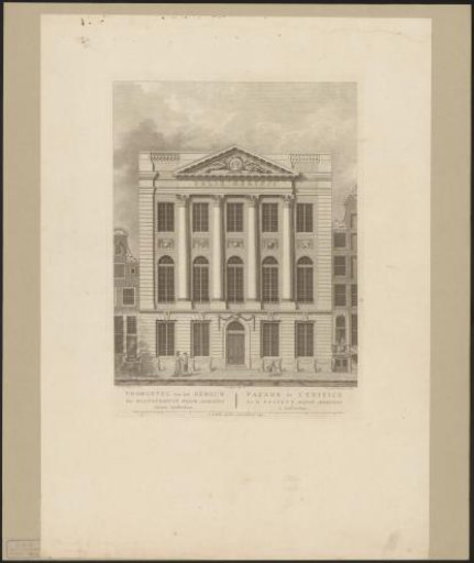 Facade of the Felix Meritis building in Amsterdam