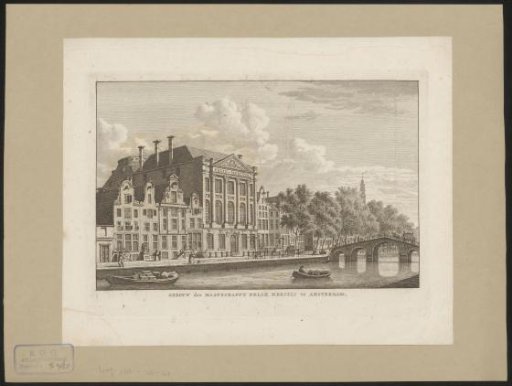 View of the Felix Meritis building in Amsterdam