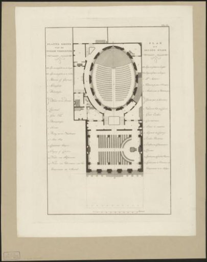 Floor plan of the second floor of the Felix Meritis building in Amsterdam