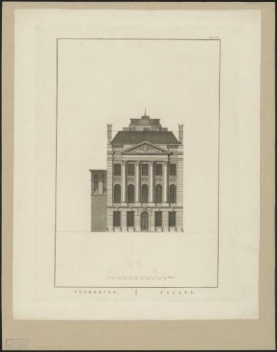 Facade of the Felix Meritis building in Amsterdam