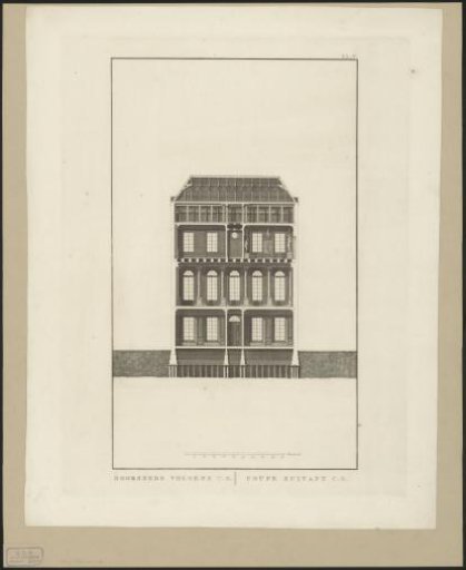 Section of the Felix Meritis building in Amsterdam