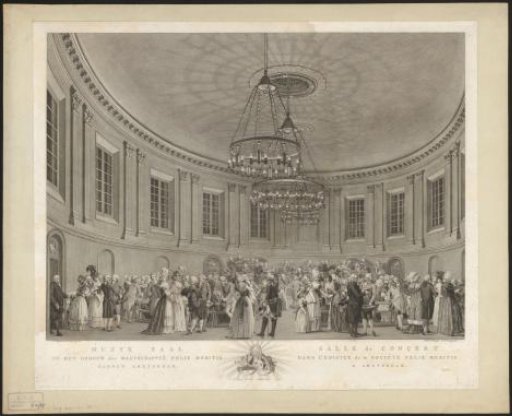 Concert hall in Felix Meritis, 1789