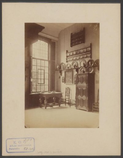 Interior with objects of the Royal Society of Antiquities