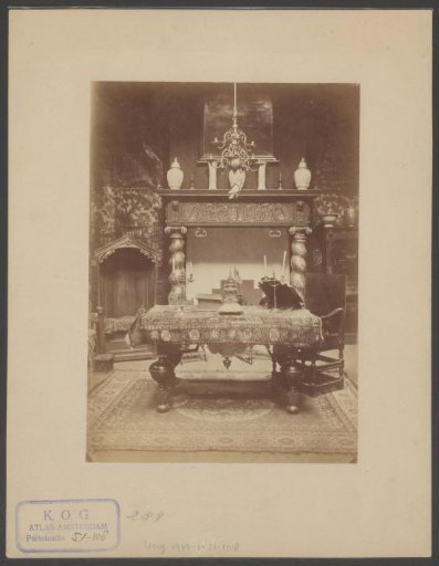 Interior with objects of the Royal Society of Antiquities