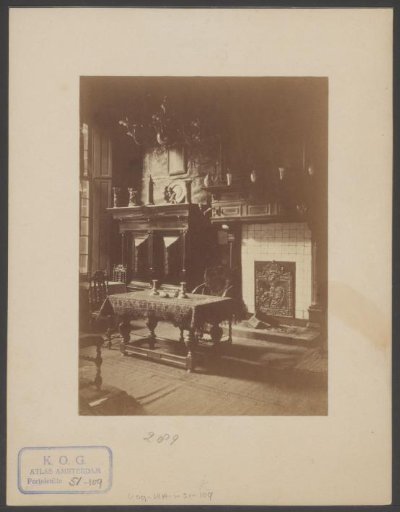 Interior with objects of the Royal Society of Antiquities