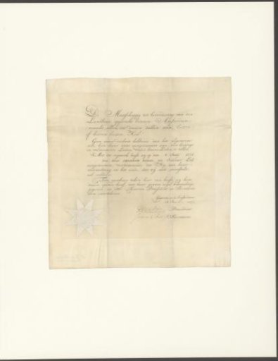 Admission of Abraham Dedel as a member of the Society for the Promotion of Agriculture