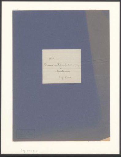 Amateur Photographers' Association in Amsterdam