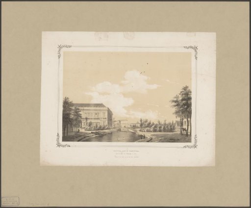 View of Artis and the Plantage Middenlaan with bridge