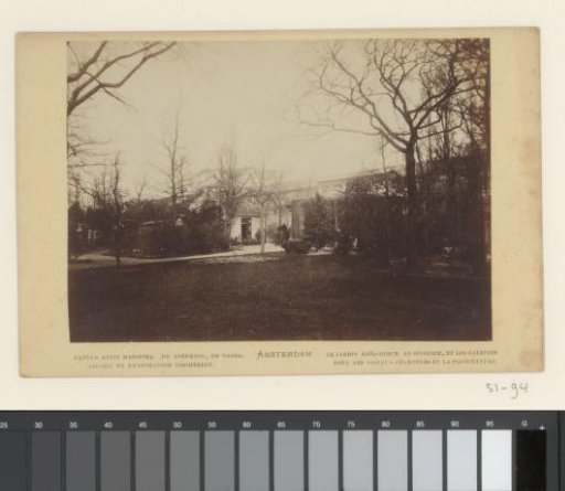 View of the monkey house, aviary, and aquarium at Artis