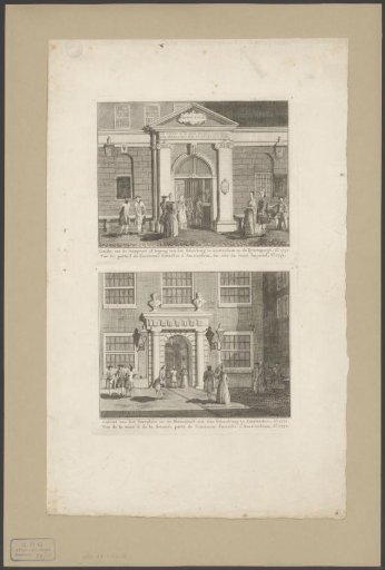 Entrance and forecourt of the Amsterdam Theatre, 1772