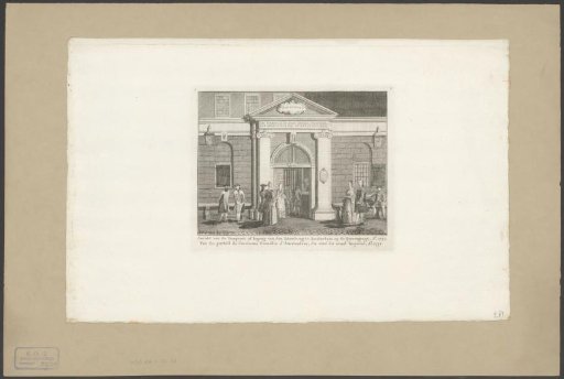 Entrance of the Amsterdam Theatre, 1772