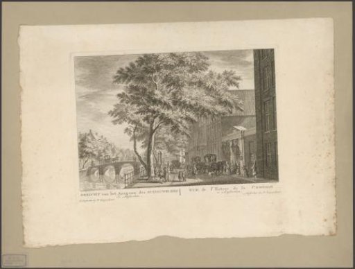 View of the gate of the theatre on the Keizersgracht in Amsterdam