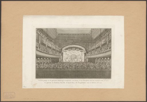 Stage of the Amsterdam Schouwburg, 1772