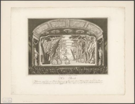 Theater with stage scenery: The Forest