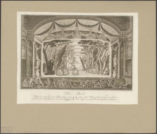 Theater with stage scenery: The Forest