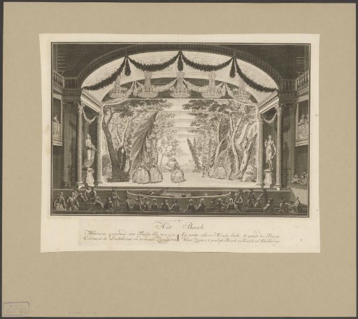 Theater with stage scenery: The Forest