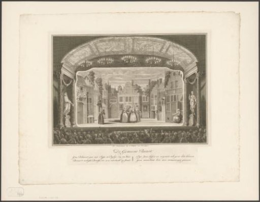 Theater with stage scenery: The Common Neighborhood