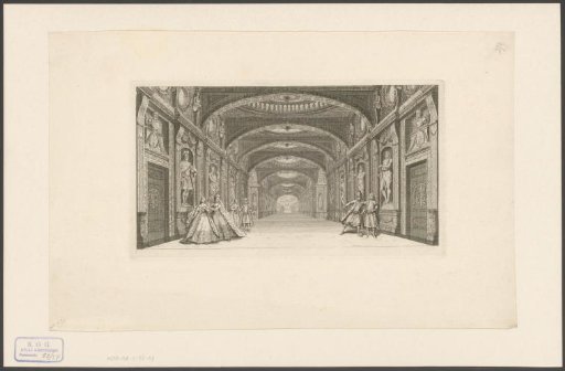Theatre with stage scenery: The ancient Hofgallery