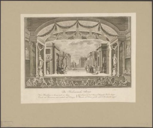 Theater with Stage Decoration: The Italian Street