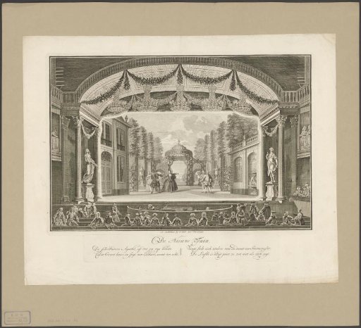 Theatre with stage scenery: The New Garden