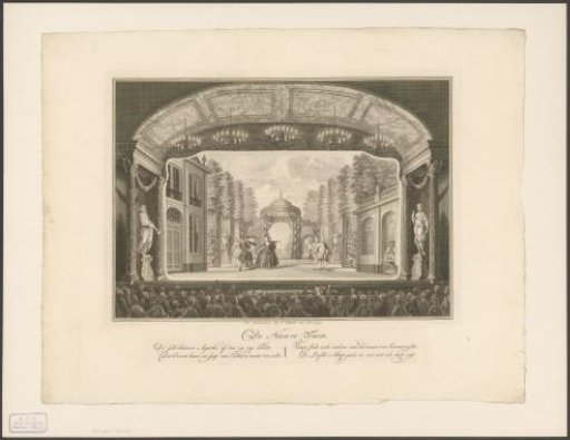 Theatre with stage scenery: The New Garden
