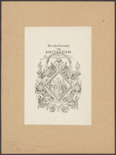Coat of arms of the rhetoricians' chamber "Het Wit Lavendel"