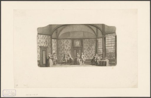 Stage scenery: The Wainscoted Room