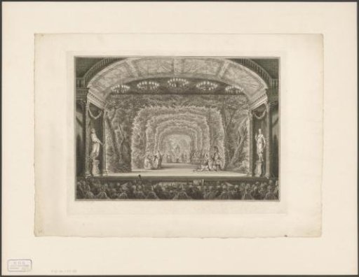Theatrical performance in the Amsterdam Schouwburg for the royal couple, 1768